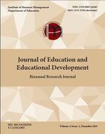 Journal of Education and Educational Development