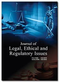 Journal of Legal, Ethical and Regulatory Issues