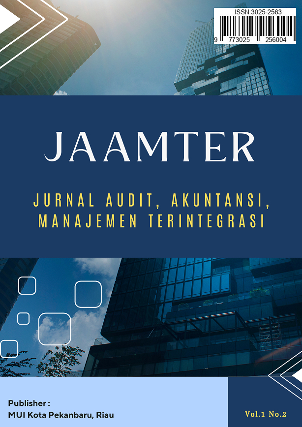 JAAMTER : Jurnal Audit Akuntansi Manajemen Terintegrasi